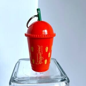 Starbucks Frappuccino Keychain Orange Cold Beverage Cup